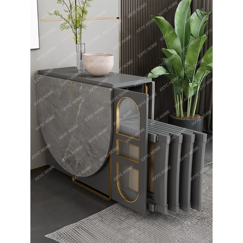 Folding Dining Table Household Small Apartment Modern Simple Retractable Dining Tables and Chairs Set Stone Plate Dining Table
Folding Dining Table Household Small Apartment Modern Simple Retractable Dining Tables and Chairs Set Stone Plate Dining Table