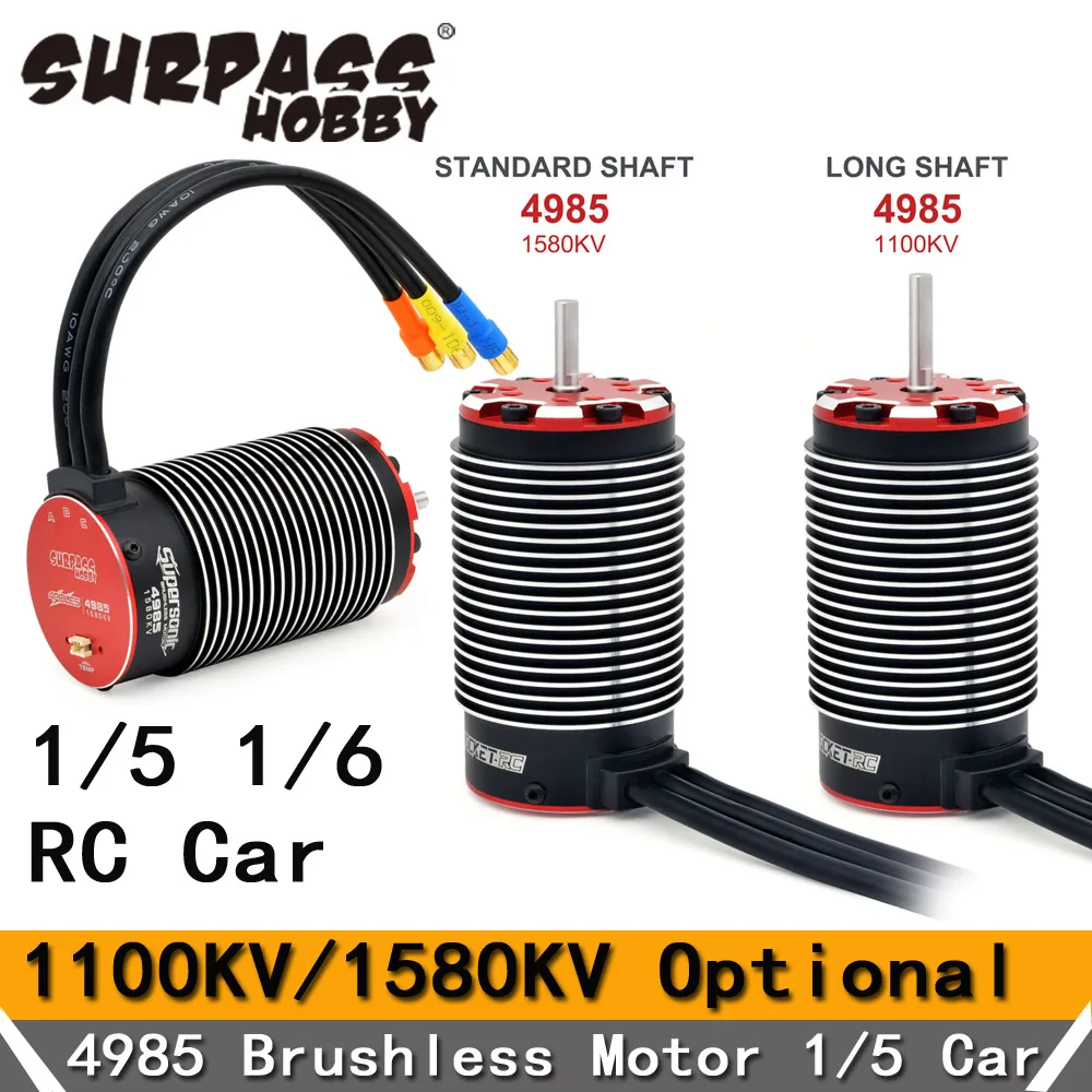 Бесщеточный двигатель Surpass Hobby Supersonic 4985 1100KV 1580KV для фототехники 1/5 1/6 RC Monster Truck Car
Бесщеточный двигатель Surpass Hobby Supersonic 4985 1100KV 1580KV для фототехники 1/5 1/6 RC Monster Truck Car