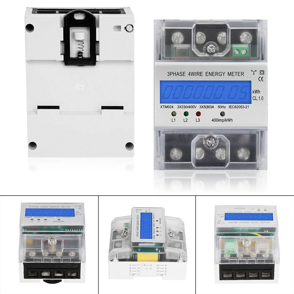 Guide Meter Energy Meter Three-phase Meter Calibrated For DIN Rail B5(80)A 230/400V 3-Phase 4-Wire Solar Power Accessories
Guide Meter Energy Meter Three-phase Meter Calibrated For DIN Rail B5(80)A 230/400V 3-Phase 4-Wire Solar Power Accessories