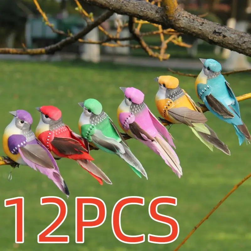 12PCS Artificial Birds Fake Foam Animal Simulation Feather Birds Models DIY Wedding Home Garden Ornament Decoration
12PCS Artificial Birds Fake Foam Animal Simulation Feather Birds Models DIY Wedding Home Garden Ornament Decoration