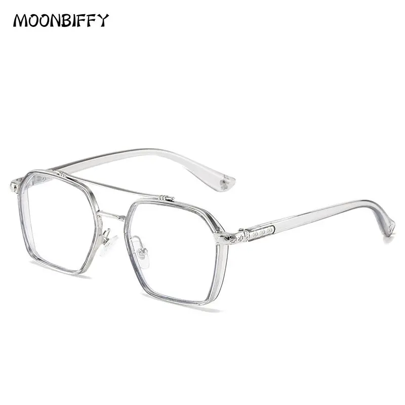 Miroir d'ordinateur anti-lumière bleue à double faisceau rétro pour hommes et femmes, lecture et jeux, protection des yeux 4