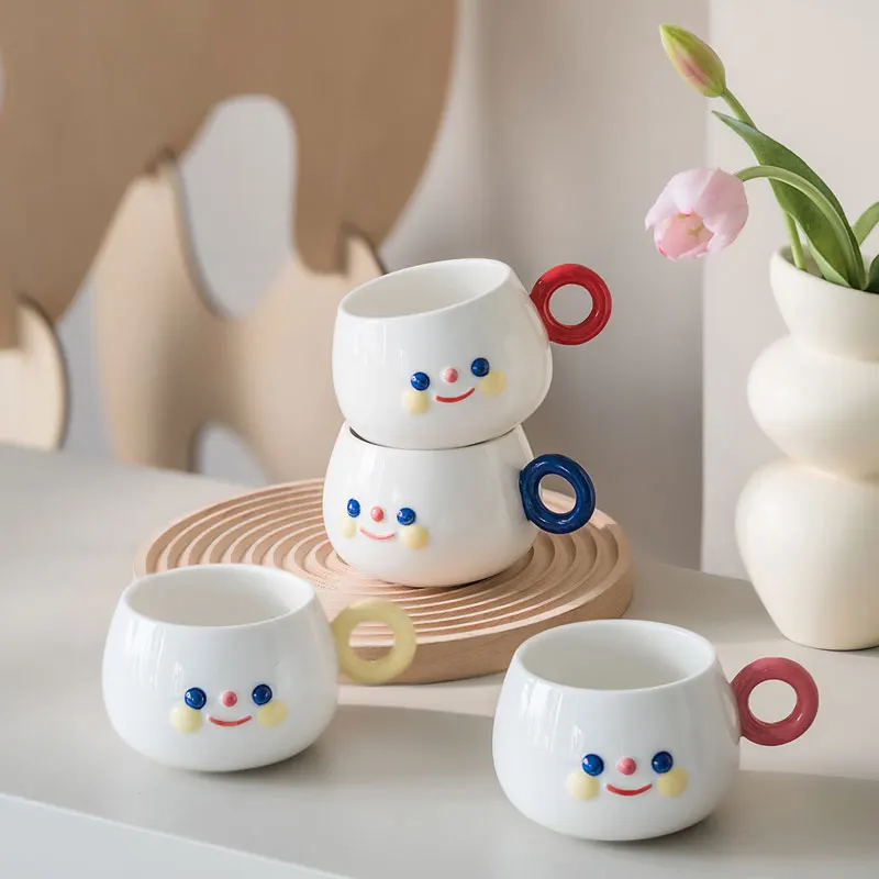 Creative Ceramic Mug Cute Hand Painted Rainbow Smile Lovely Breakfast Milk Tea Coffee Cup Kitchen Office Tableware Drinkware
Creative Ceramic Mug Cute Hand Painted Rainbow Smile Lovely Breakfast Milk Tea Coffee Cup Kitchen Office Tableware Drinkware