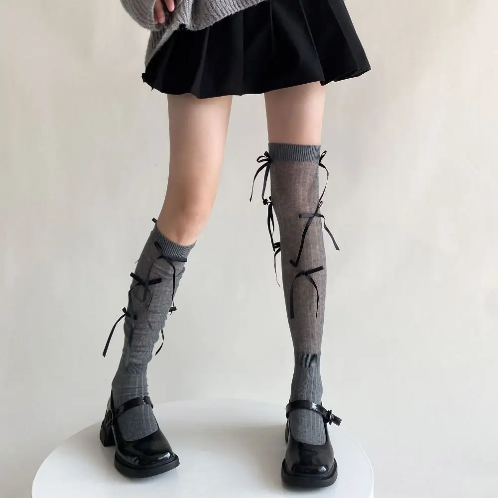 

Носки JK с бантом Sweet Lolita женские Чулочные изделия носки средней длины полосатые носки в студенческом стиле