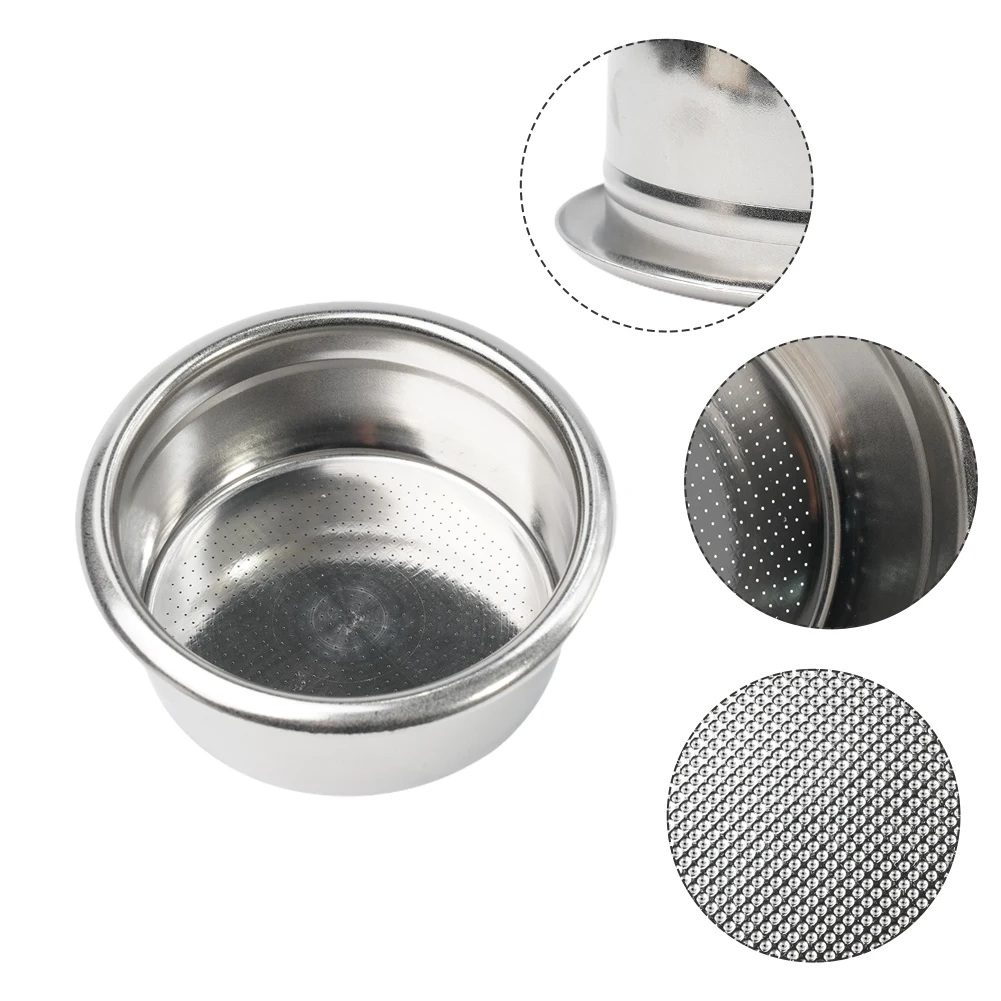 2 Cup Basket Filter 304 Stainless Steel 58mm Double Durable For Breville Portafilter Reusable Silver 1 * Durable
2 Cup Basket Filter 304 Stainless Steel 58mm Double Durable For Breville Portafilter Reusable Silver 1 * Durable