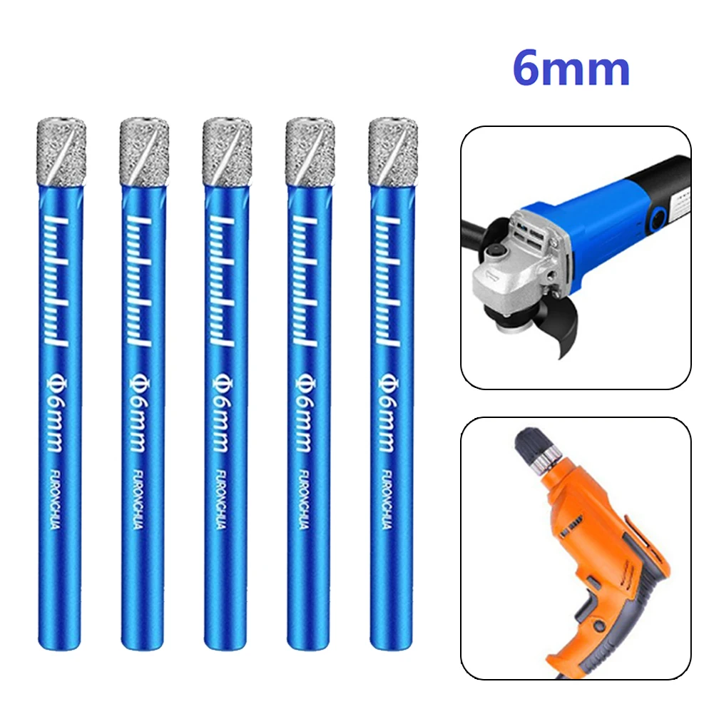 Tile Drill Bit Brazed Dry Drill For Glass For Metalworking Granite Marble Round Shank 5*6mm Core Drill Diamond
Tile Drill Bit Brazed Dry Drill For Glass For Metalworking Granite Marble Round Shank 5*6mm Core Drill Diamond