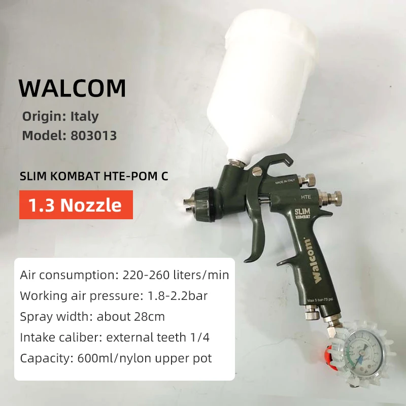 Italian Original Walcom Spray Gun 1.3mm Stainless Steel Nozzle Airbrush /Varnish Sprayer/Paint /Pneumatic Tools For car
Italian Original Walcom Spray Gun 1.3mm Stainless Steel Nozzle Airbrush /Varnish Sprayer/Paint /Pneumatic Tools For car