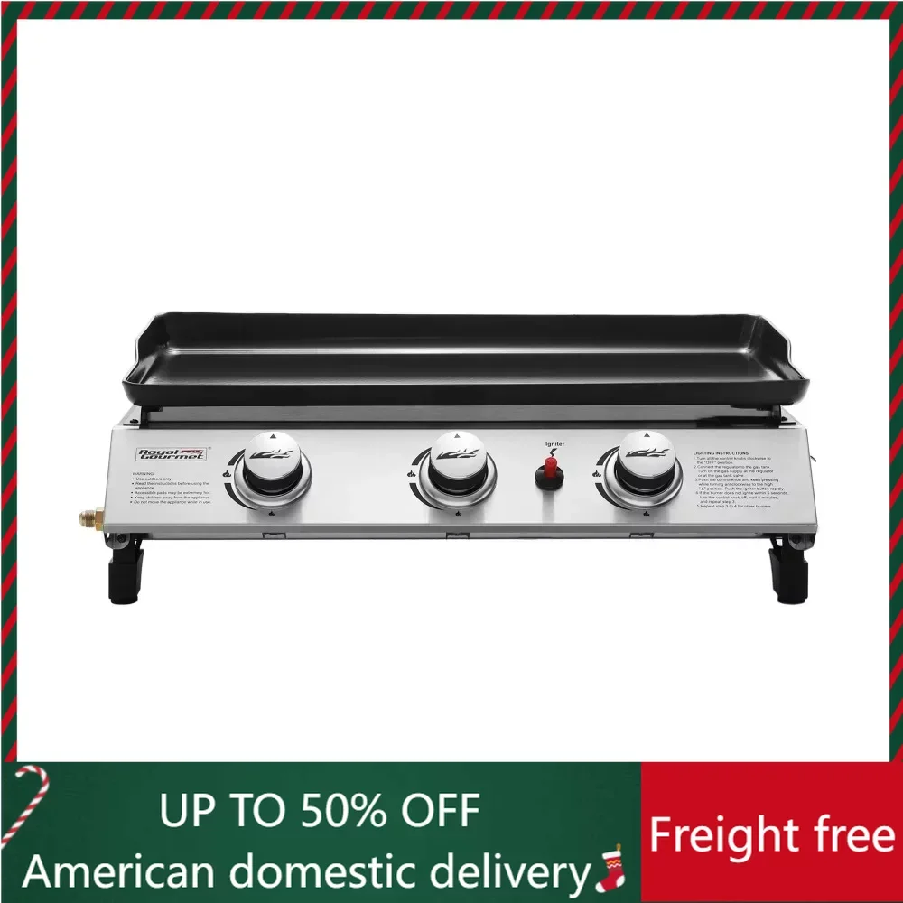 400-BTU Portable Gas Grill Griddle Camping Supplies PD1300 3-Burner 26 Tailgating Freight Free Barbecue Equipment Stove Camp
400-BTU Portable Gas Grill Griddle Camping Supplies PD1300 3-Burner 26 Tailgating Freight Free Barbecue Equipment Stove Camp