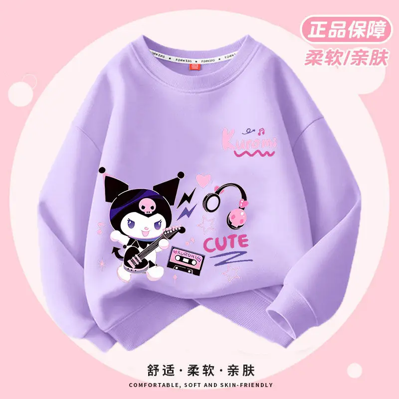 Kuromi Hoodie Girls Sanrio Kawaii Anime Children Long-Sleeved Tops Spring Sweet Cute Cartoon Babys Fashion Clothes Gifts for Kid
Kuromi Hoodie Girls Sanrio Kawaii Anime Children Long-Sleeved Tops Spring Sweet Cute Cartoon Babys Fashion Clothes Gifts for Kid