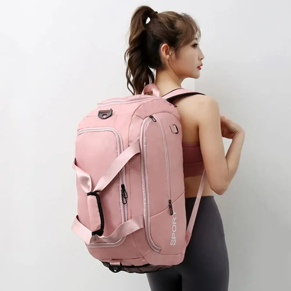 

Oxford Cloth Fitness Gym Bag Multi Function Foldable Large Capacity Training Luggage Bag Crossbody Hangbag Traveling Bag