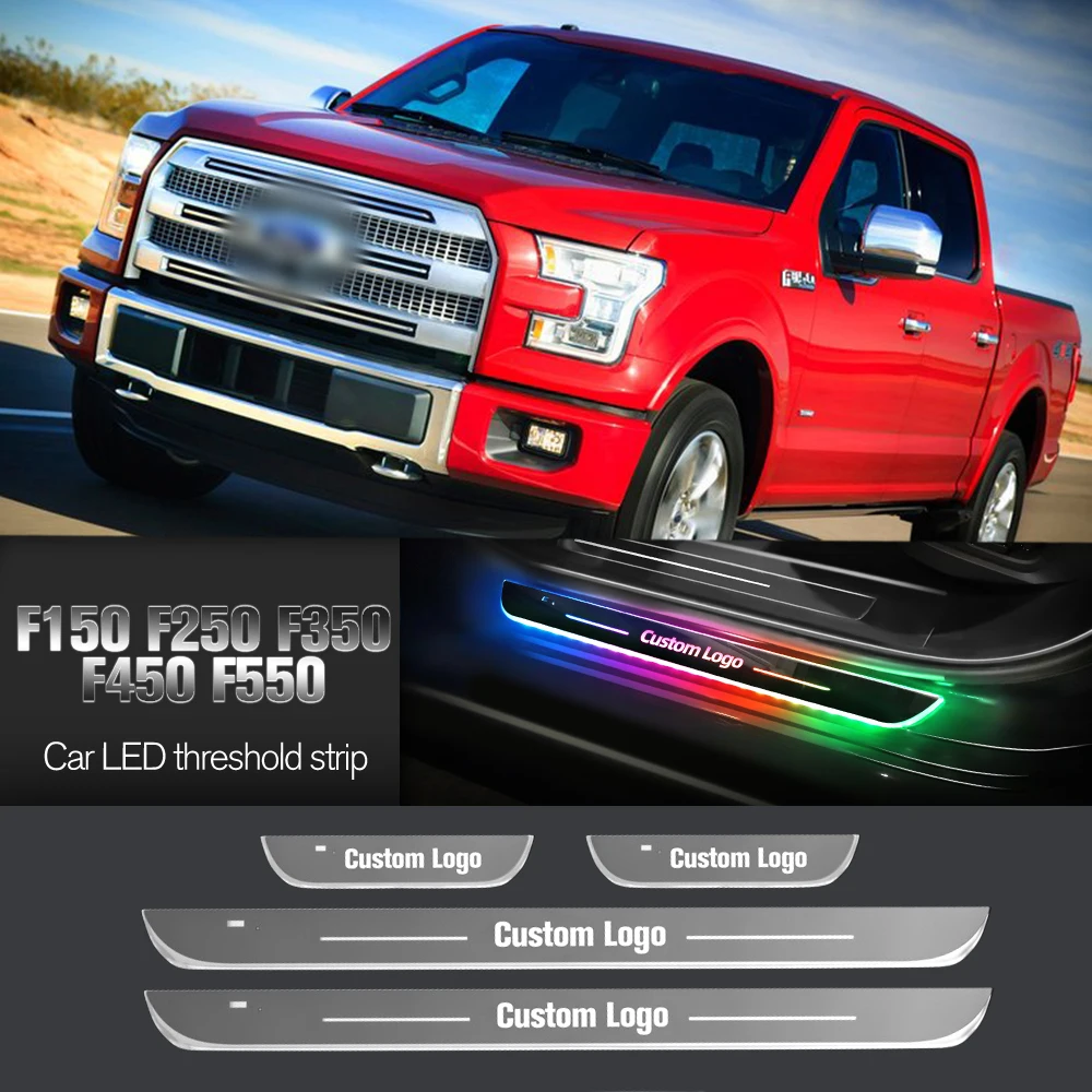 Car Door Sill Light For Ford F-Series F150 F250 F350 F450 F550 Customized Logo LED Welcome Threshold Pedal Lamp Accessories
Car Door Sill Light For Ford F-Series F150 F250 F350 F450 F550 Customized Logo LED Welcome Threshold Pedal Lamp Accessories