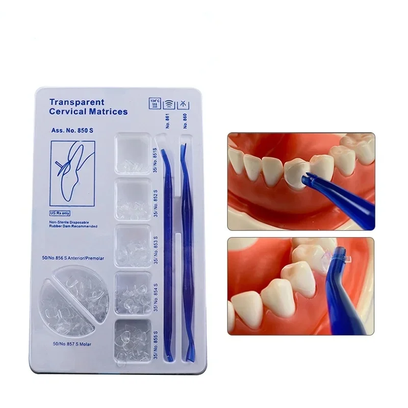 

Disposable Dental Gums 850 S Matrix Cervical Dentistry Matrix Transparent Composite Filling Materials Dentists Oral Hygiene Tool
