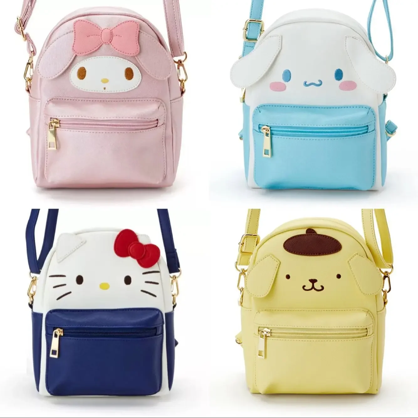 

Новинка Kawaii Sanrioed аниме мультфильм серия Kuromi My melody Cinnamoroll KT кошка школьные рюкзаки детские подарки на день рождения