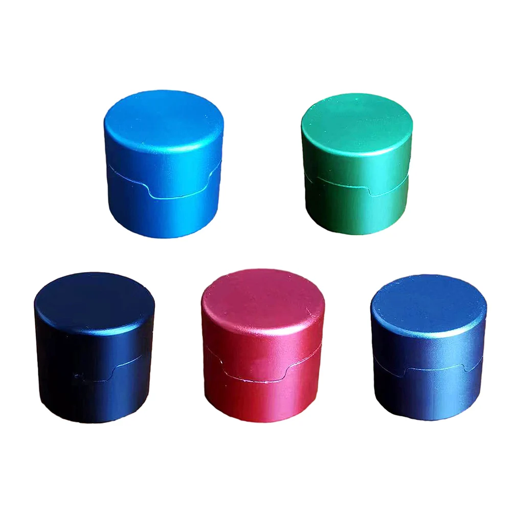 Aluminum Alloy Billiard Chalk Holder Magnetic Snooker Pool Cue Chalk Holder Carrier Case Round Shaped Practical Tool
Aluminum Alloy Billiard Chalk Holder Magnetic Snooker Pool Cue Chalk Holder Carrier Case Round Shaped Practical Tool