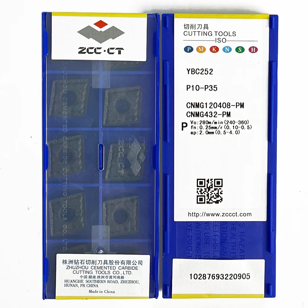HUAZHICHUN CNMG120408-PM YBC252 Carbide Inserts Turning Tools CNC Cutter Lathe Blade
HUAZHICHUN CNMG120408-PM YBC252 Carbide Inserts Turning Tools CNC Cutter Lathe Blade