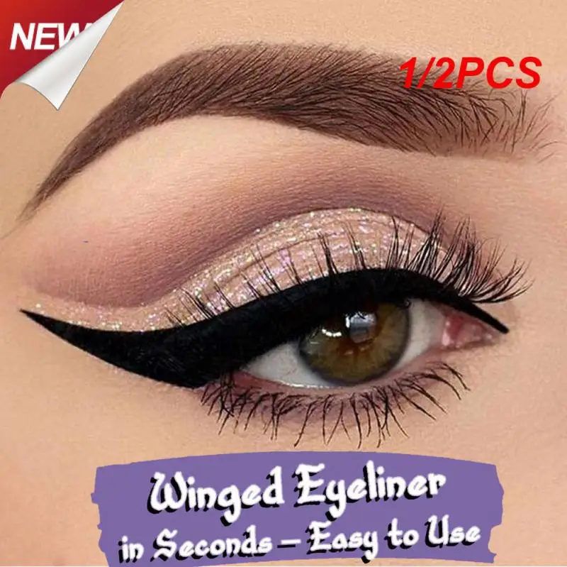 

1/2PCS Charming Cat Eye Winged Eyeliner Sexy Eye Cosmetic Seal Stamp Wing Double Head Waterproof Colorful Eyeliner Pen