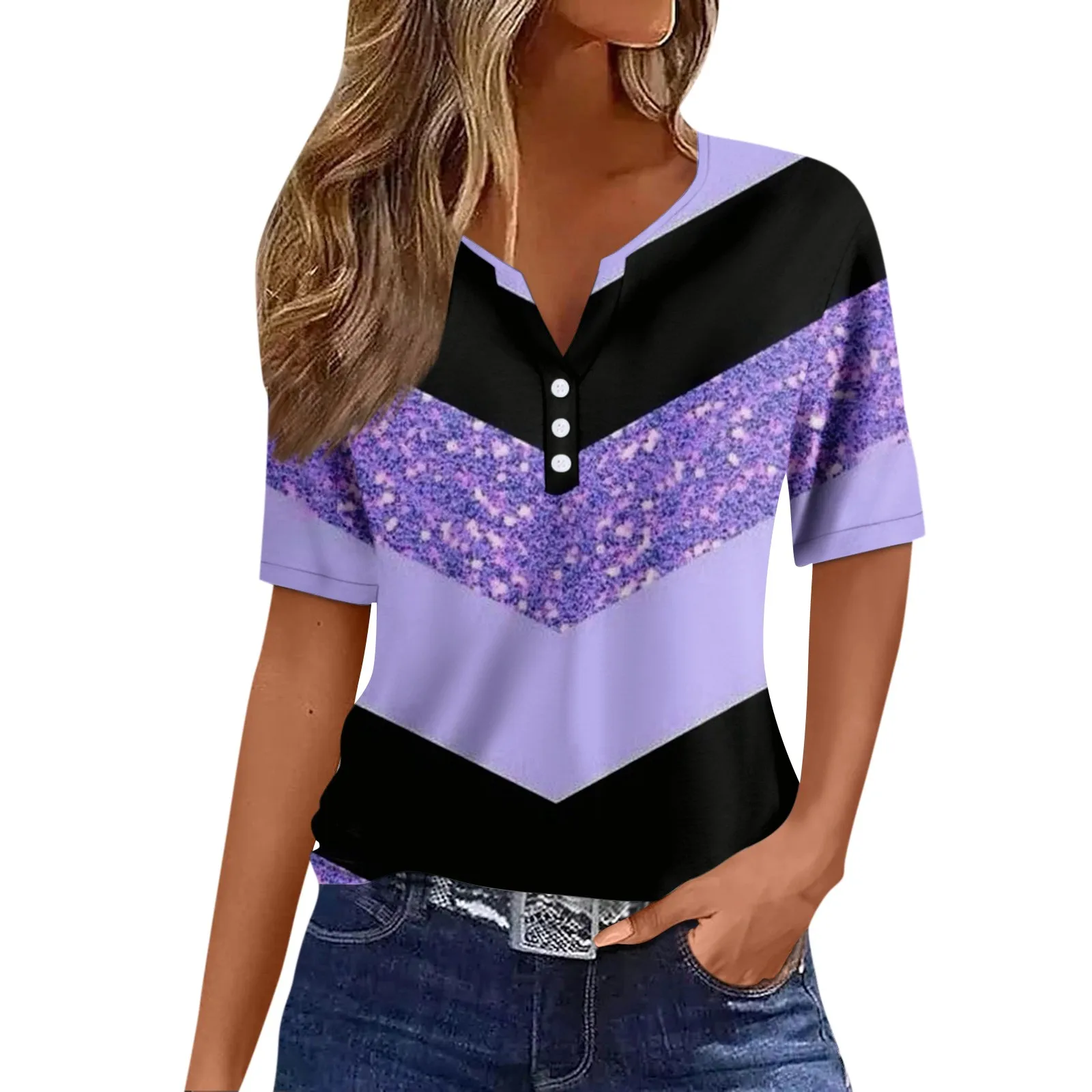2024 Women'S T Shirt Tee Print Button Short Sleeve Daily Weekend Fashion Basic V- Neck Regular Top Shiny Roupas Feminina 여성티셔츠
2024 Women'S T Shirt Tee Print Button Short Sleeve Daily Weekend Fashion Basic V- Neck Regular Top Shiny Roupas Feminina 여성티셔츠