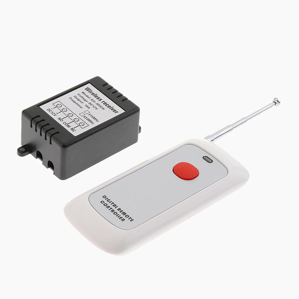 12V 10A Remote Control Switch RF Remote Controller with Receiver for Electric Equipments, 433 & 315,
12V 10A Remote Control Switch RF Remote Controller with Receiver for Electric Equipments, 433 & 315,