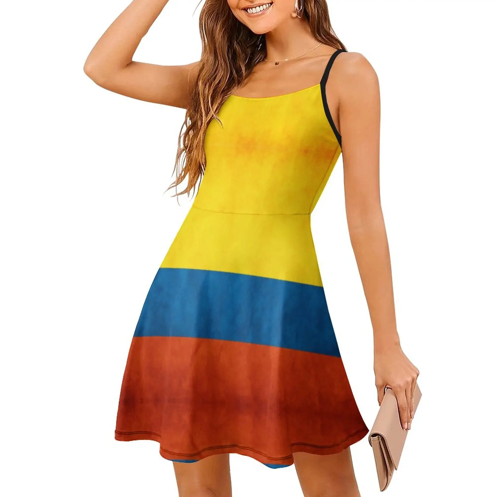 Exotic Woman's Dress Suspender Dress Colombia Colombian Flag National Flag of Colombia_43913808 Women's Sling Dress Funny Gra
Exotic Woman's Dress Suspender Dress Colombia Colombian Flag National Flag of Colombia_43913808 Women's Sling Dress Funny Gra