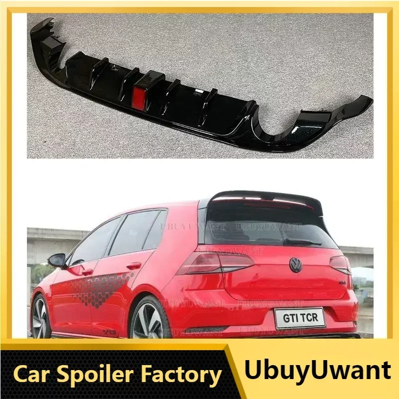 

For Volkswagen Golf 7.5 GTI MK7.5 GTI TCR Car Rear Bumper Diffuser Rear Side Splitter Spoiler Lip for MK7.5 Golf 7.5 Standard