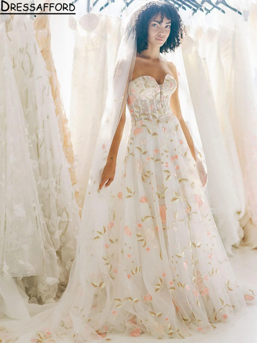 Colorful Flower Wedding Dress Boho Fairy tale A Line 3D Florals Rustic Country Bridal Gowns Tulle Bride 2024
Colorful Flower Wedding Dress Boho Fairy tale A Line 3D Florals Rustic Country Bridal Gowns Tulle Bride 2024
