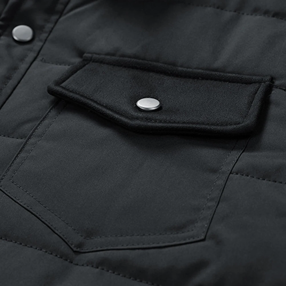 Man Jacket Button Up Keep Warm Coat Lapel Neck Long Sleeve Coat Slight Stretch Solid Color Daily Comfy Fashion
Man Jacket Button Up Keep Warm Coat Lapel Neck Long Sleeve Coat Slight Stretch Solid Color Daily Comfy Fashion