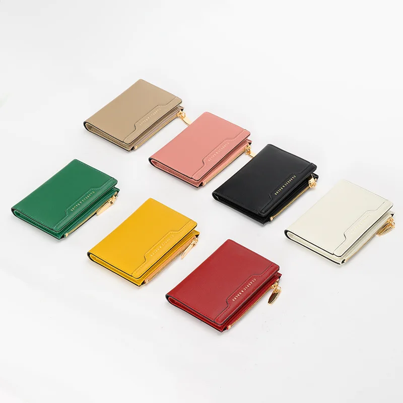 

Mini PU Leather ID Card Holder Coin Purse for Women Business Card Cover Bank Credit Card Box Slot Slim Card Case Wallet