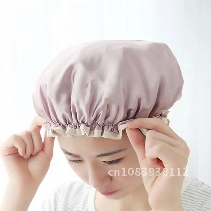 1pcs Durable Lovely Thick Women Satin Shower Hats Hair Cover Waterproof Bathing Cap Shower Hats Bathroom Products
1pcs Durable Lovely Thick Women Satin Shower Hats Hair Cover Waterproof Bathing Cap Shower Hats Bathroom Products