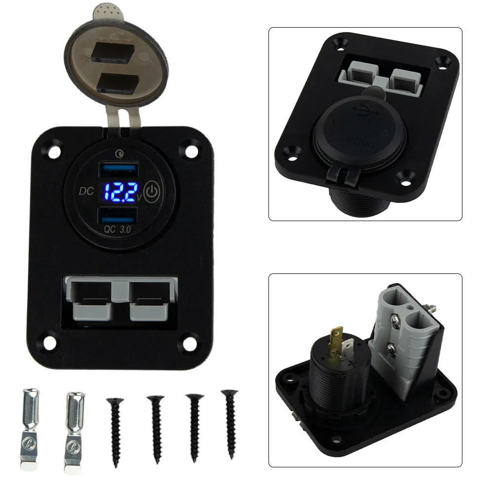 3pcs Plug Board With Terminals 50A 600V FOR Anderson Style Plug 50 Amp With Dual QC 3.0 USB Outlets Electrical Socket Accessory
3pcs Plug Board With Terminals 50A 600V FOR Anderson Style Plug 50 Amp With Dual QC 3.0 USB Outlets Electrical Socket Accessory