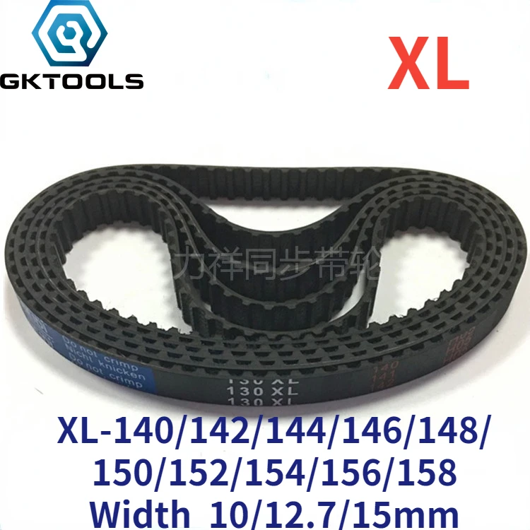 

GKTOOLS 140/146/150/158 XL Timing Belt Width 10/12.7/15mm Perimeter 355.6/370.84/381/401.32mm Rubber Belt Inch trapezoid