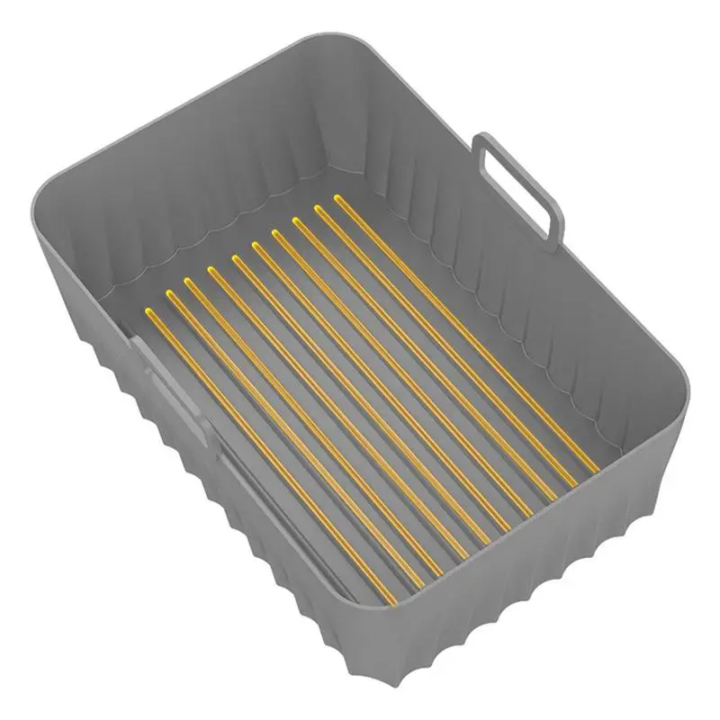 Air Fryer Liners Silicone Rectangular Dual Air Fryer With Handle For Ninja Air Fryer Food Safe And Easy Cleaning
Air Fryer Liners Silicone Rectangular Dual Air Fryer With Handle For Ninja Air Fryer Food Safe And Easy Cleaning