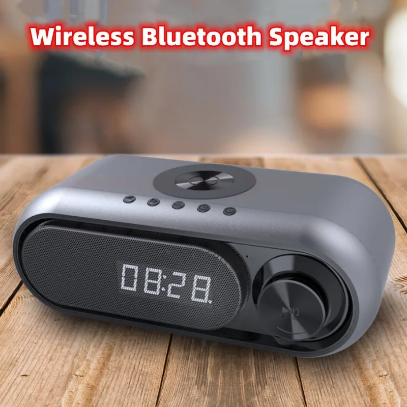 Новая портативная Bluetooth-колонка, многофункциональная звуковая панель, часы, будильник, FM-радио, TF, прикроватная колонка с беспроводным зарядным устройством
Новая портативная Bluetooth-колонка, многофункциональная звуковая панель, часы, будильник, FM-радио, TF, прикроватная колонка с беспроводным зарядным устройством