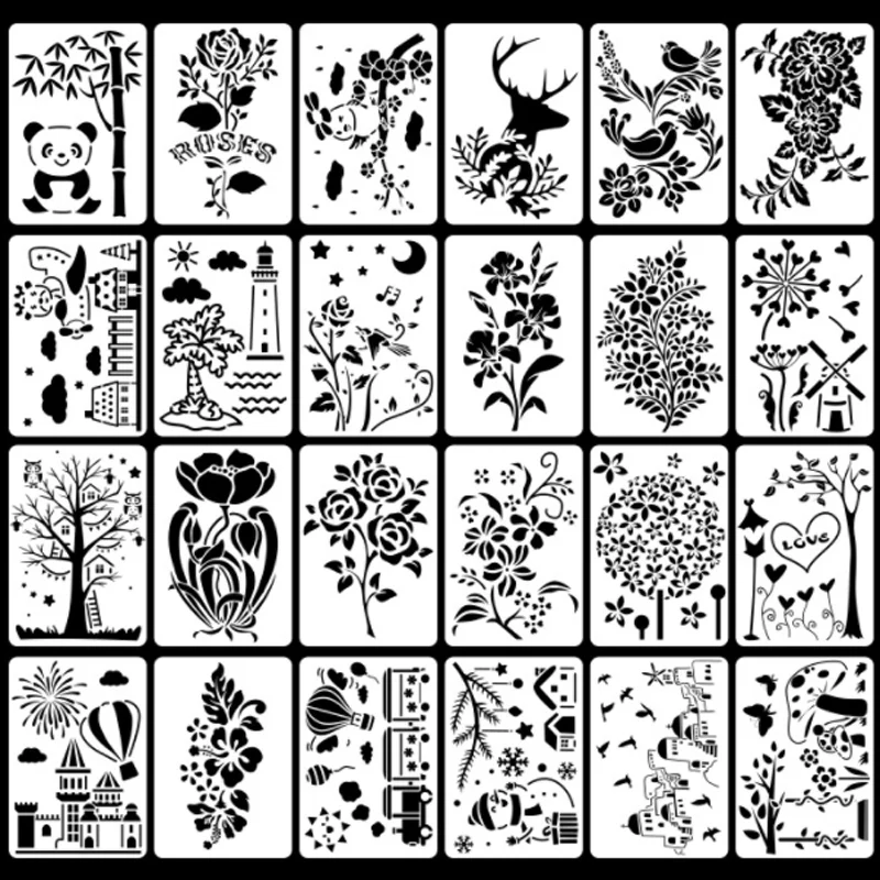 13*19cm Hand Account Photo Album Lace Ruler Stencil DIY Layering Wall Scrapbook Coloring Embossing Decor Card Painting Template
13*19cm Hand Account Photo Album Lace Ruler Stencil DIY Layering Wall Scrapbook Coloring Embossing Decor Card Painting Template