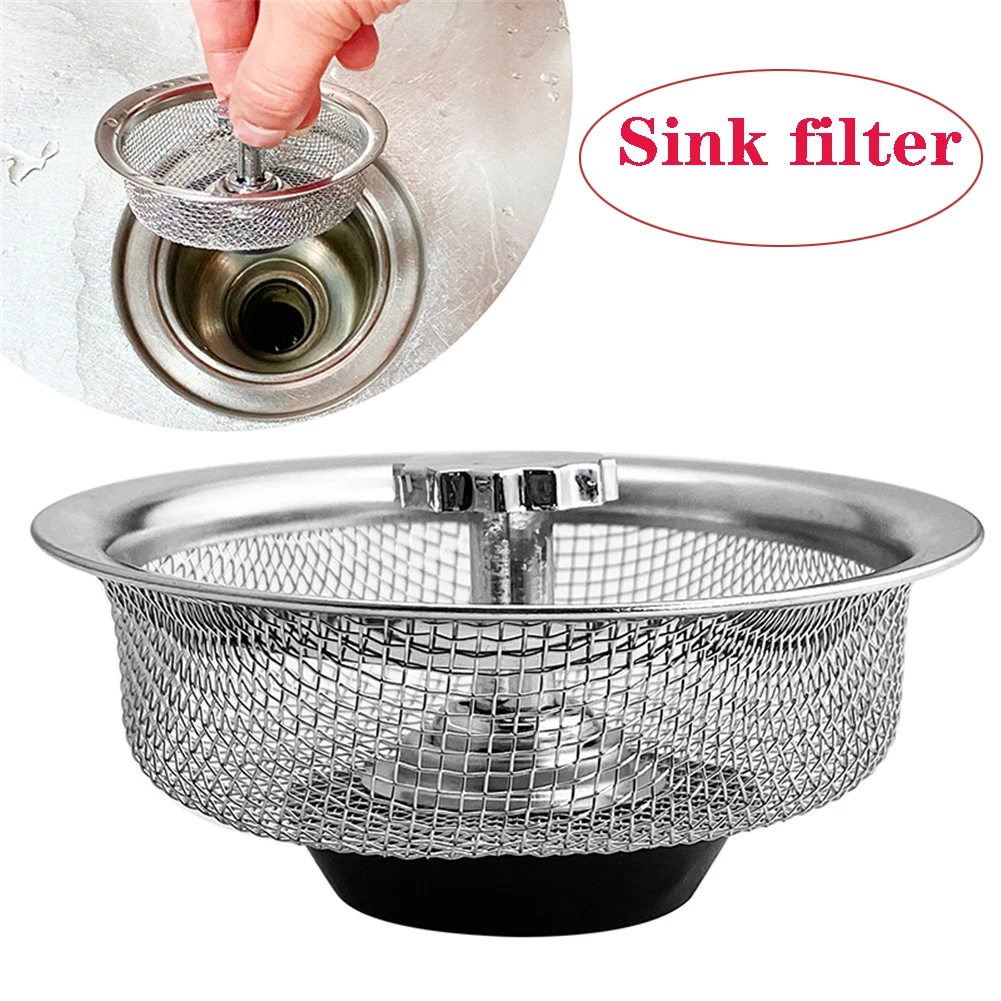 Kitchen Stainless Steel Sink Strainer Waste Disposer Plug Drain Stopper Filter Durable Kitchen Tool
Kitchen Stainless Steel Sink Strainer Waste Disposer Plug Drain Stopper Filter Durable Kitchen Tool