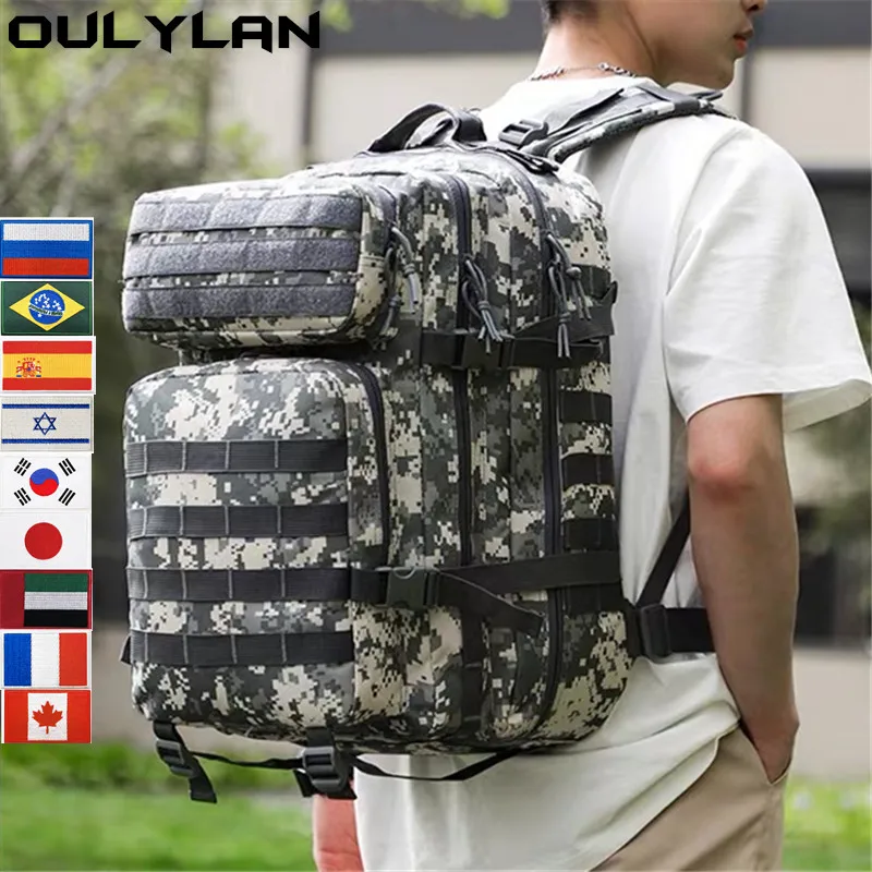 Военный тактический рюкзак Oulylan 45 л/30 л для мужчин, Сумка для кемпинга и охоты, вместительный водонепроницаемый нейлоновый Треккинговый рюкзак для рыбалки
Военный тактический рюкзак Oulylan 45 л/30 л для мужчин, Сумка для кемпинга и охоты, вместительный водонепроницаемый нейлоновый Треккинговый рюкзак для рыбалки