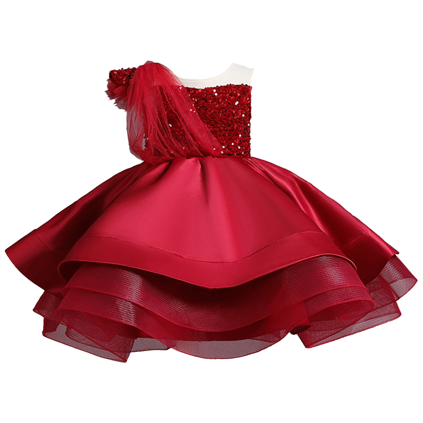 Kids Toddler Girls Elegant Flower Princess Dress Sparkling Sequin One Shoulder Pleated Tulle Dresses Birthday Party Wedding Gown
Kids Toddler Girls Elegant Flower Princess Dress Sparkling Sequin One Shoulder Pleated Tulle Dresses Birthday Party Wedding Gown