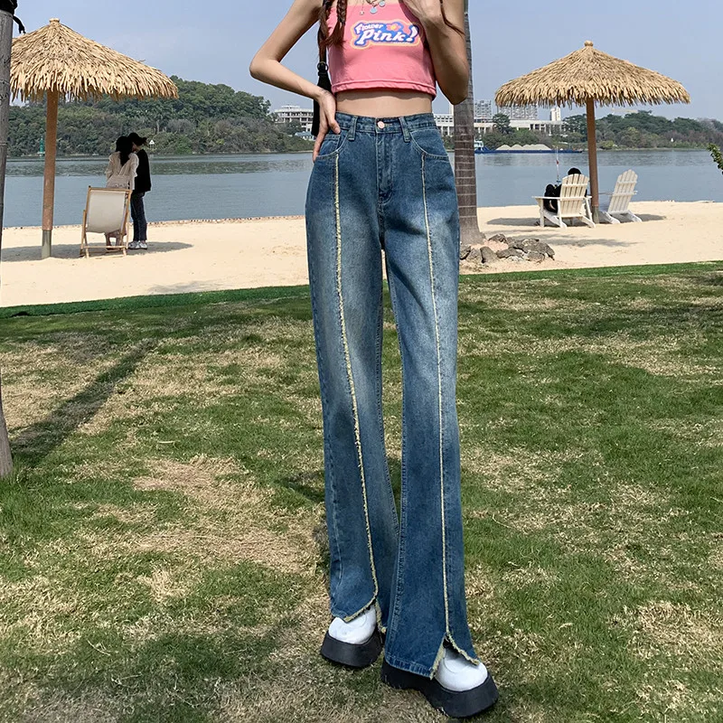 2022 Women's Pants Popular Split Straight Tube Loose High Waist Wide Leg Slim Flare Free Shipping
2022 Women's Pants Popular Split Straight Tube Loose High Waist Wide Leg Slim Flare Free Shipping