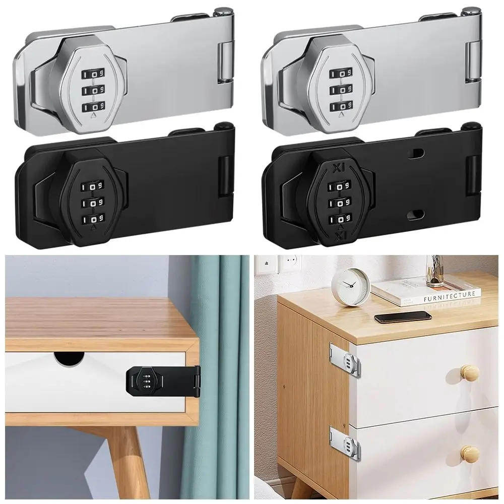 

Home Security 3 Digit Coded Anti-Theft Coded Lock Window Stoppers Cabinet Password Locks Combination Coded Lock