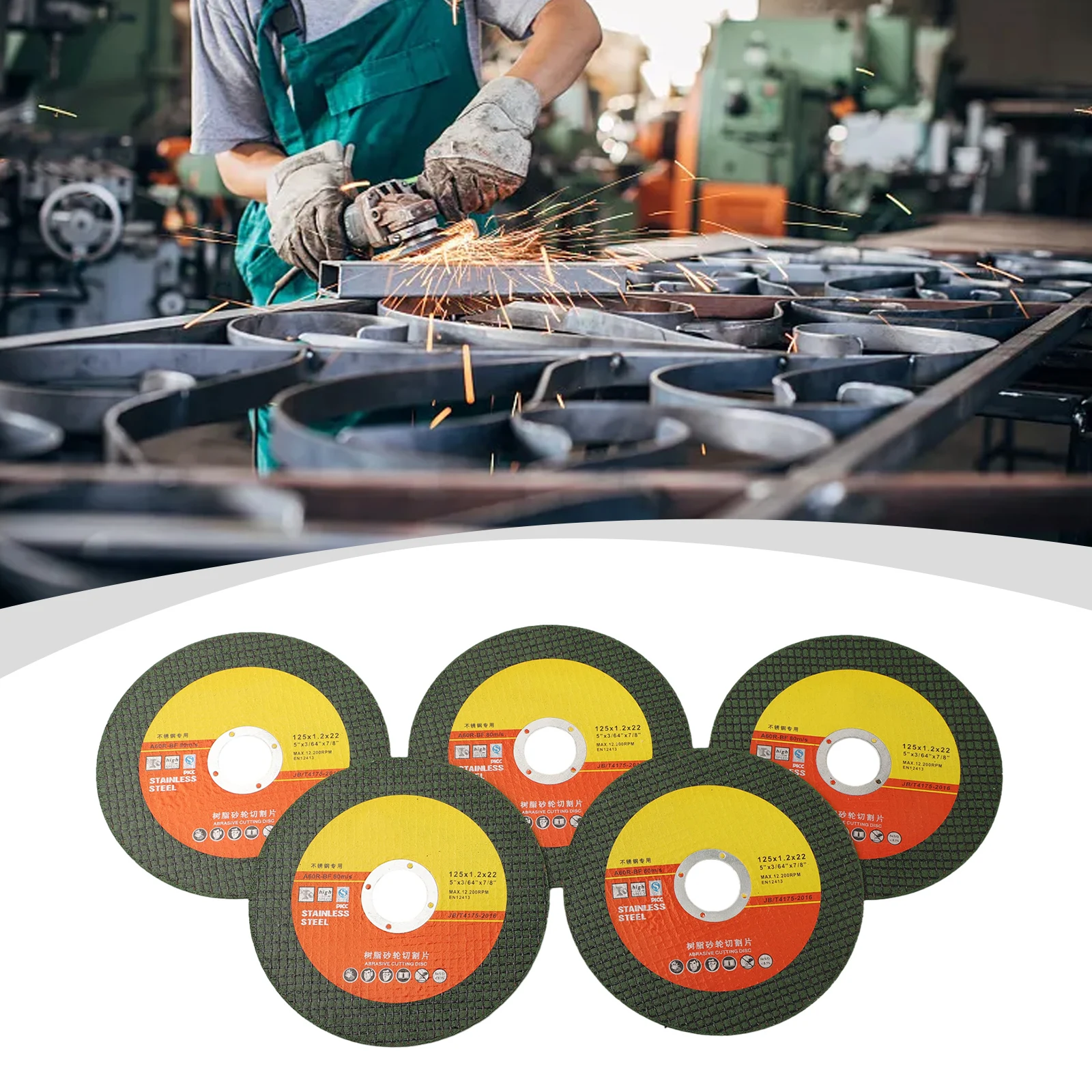 Practical Useful Quality Grinding Wheel Resin Diamond Grinder High Strength Mesh 5pcs Stainless Steel 1.2mm 125mm
Practical Useful Quality Grinding Wheel Resin Diamond Grinder High Strength Mesh 5pcs Stainless Steel 1.2mm 125mm