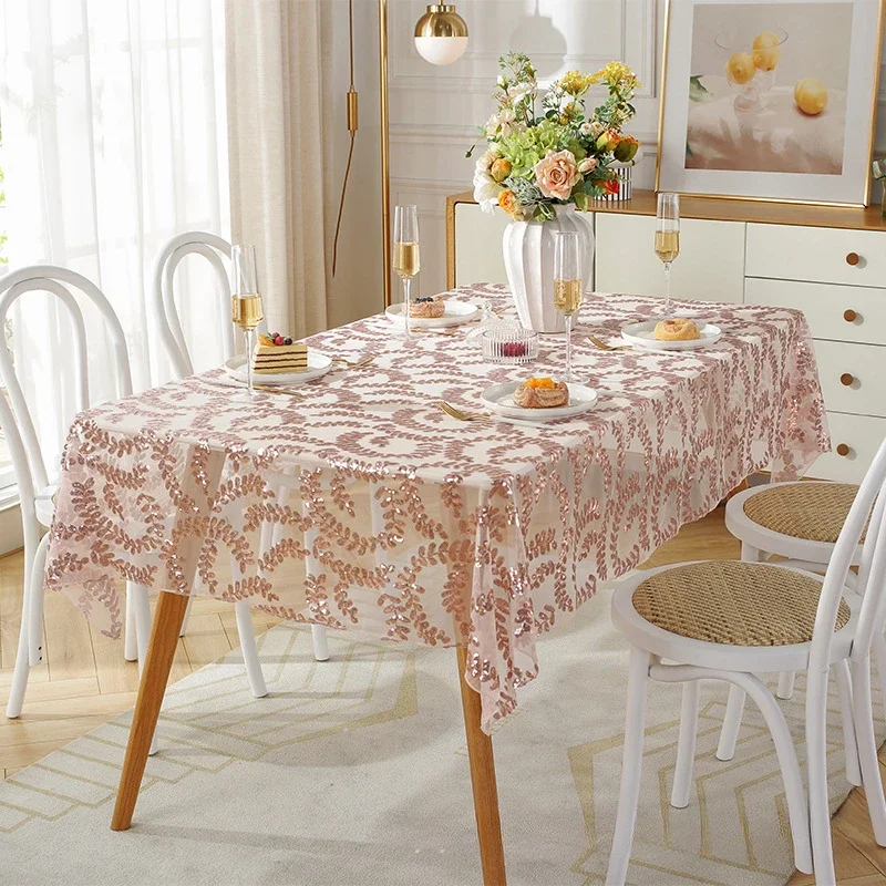 Rectangle Sequin Tablecloth Glitter Leaf Sequins Table Cloth For Wedding Birthday Party Home Decor Rose Gold Silver Table Cover
Rectangle Sequin Tablecloth Glitter Leaf Sequins Table Cloth For Wedding Birthday Party Home Decor Rose Gold Silver Table Cover
