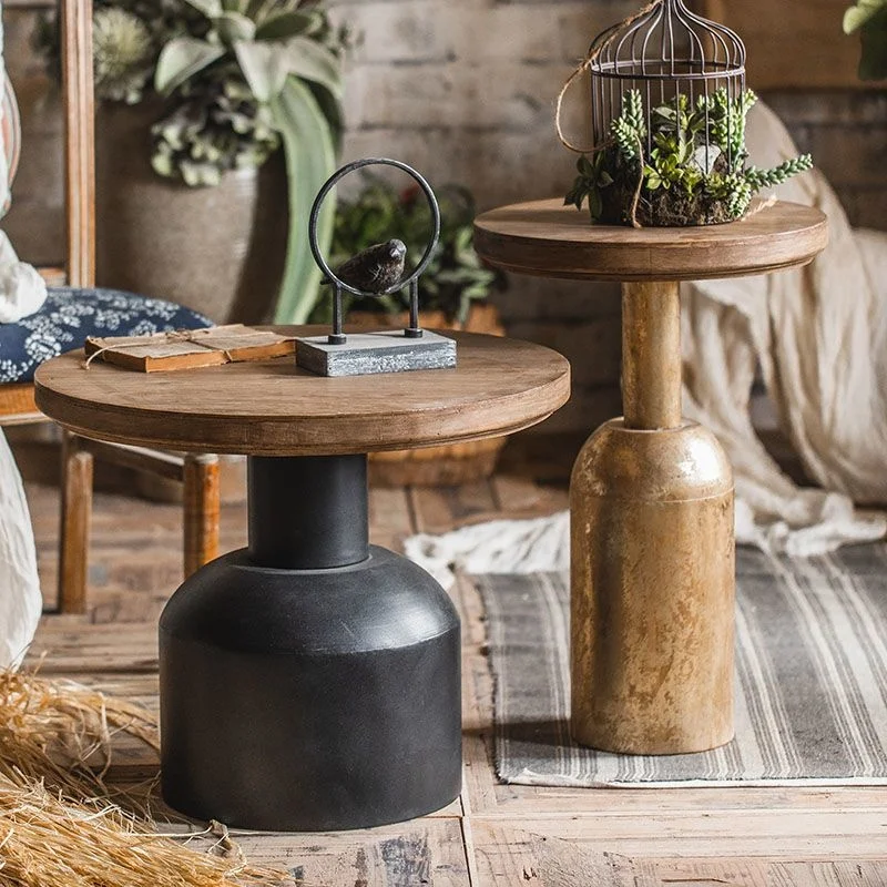 American country retro coffee table sofa round corne several industrial style old decoration small round table tea table
American country retro coffee table sofa round corne several industrial style old decoration small round table tea table