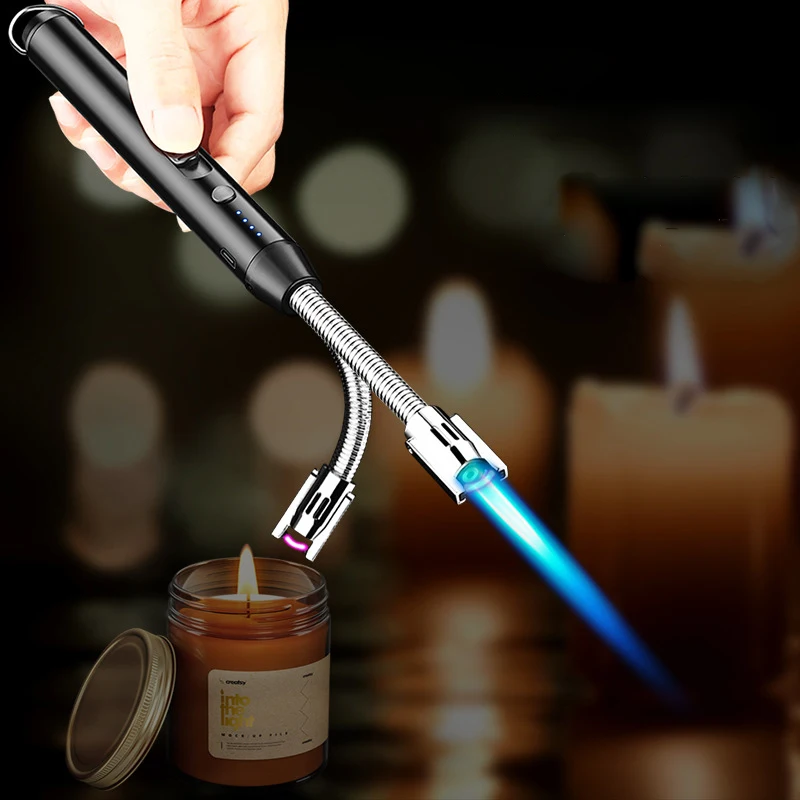 Creative Gas-electric Dual-use Hose Lighter Personality USB Rechargeable Lighter Metal Windproof Butane Gas Lighter
Creative Gas-electric Dual-use Hose Lighter Personality USB Rechargeable Lighter Metal Windproof Butane Gas Lighter