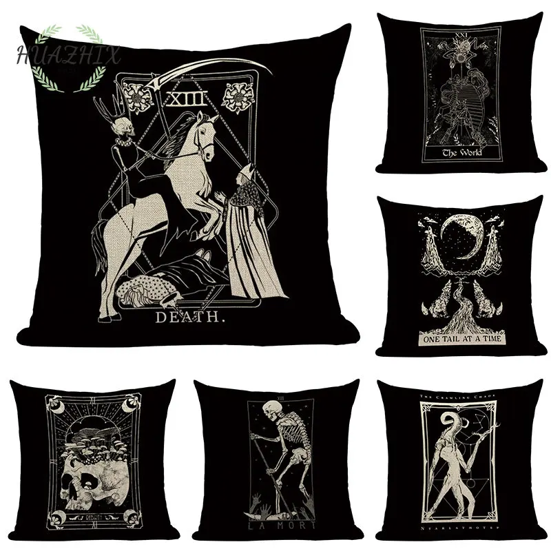 Skull Print Pillow Case Fun Mexican Peach Skin Pillowcase Home Decoration Cushion Cover Sofa Bedroom Black Tarot Pillowcovers
Skull Print Pillow Case Fun Mexican Peach Skin Pillowcase Home Decoration Cushion Cover Sofa Bedroom Black Tarot Pillowcovers