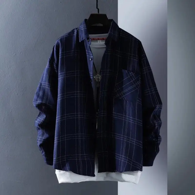 Spring Summer Plaid Shirt Men's Long Sleeved Loose Clothing 2023 Hawaiian Fashion Elegant Casual Button Shirt Coat Men Top Shirt
Spring Summer Plaid Shirt Men's Long Sleeved Loose Clothing 2023 Hawaiian Fashion Elegant Casual Button Shirt Coat Men Top Shirt