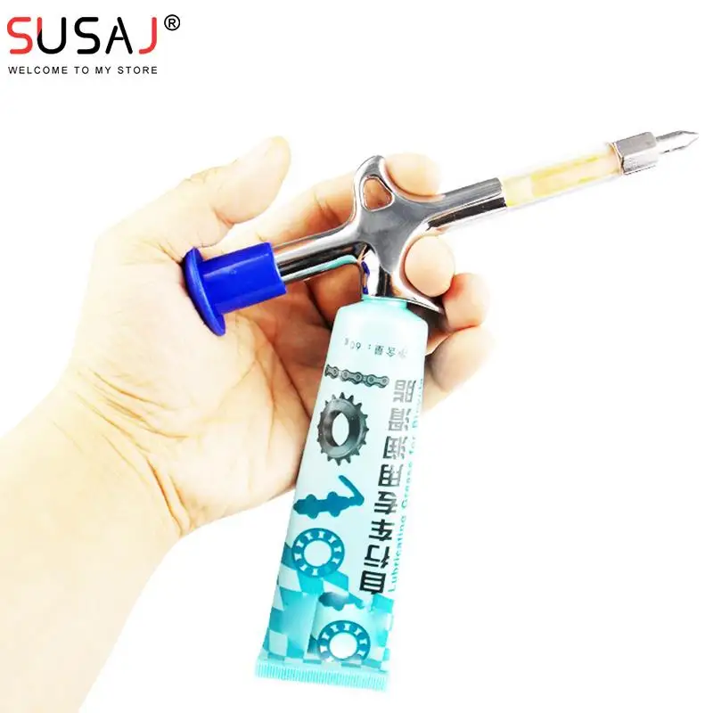 Portable Cycling Aluminum Alloy Grease Gun Mini Nozzle Syringe Upkeep Chain Injector Cycling Supplies Oiling Bicycle Accessories
Portable Cycling Aluminum Alloy Grease Gun Mini Nozzle Syringe Upkeep Chain Injector Cycling Supplies Oiling Bicycle Accessories