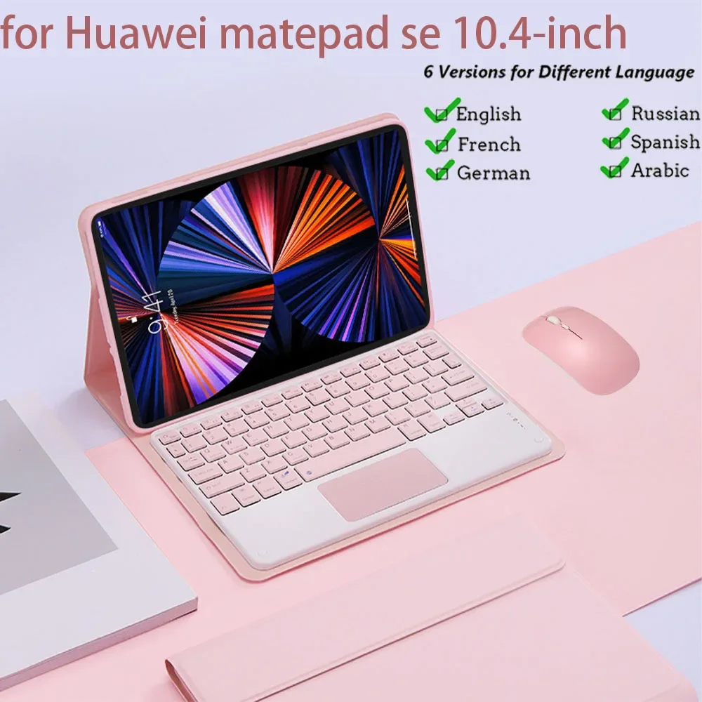 Keyboard Case for Huawei matepad se 10.4 Cover Magnetic Keyboard Cover For HuaWei 10.4 inch Case Russian Hebrew Arabic Keyboard
Keyboard Case for Huawei matepad se 10.4 Cover Magnetic Keyboard Cover For HuaWei 10.4 inch Case Russian Hebrew Arabic Keyboard