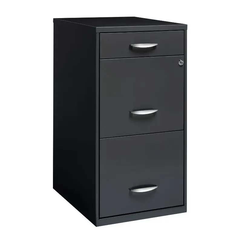 Charcoal Gray 18" Deep 3-Drawer Metal Organizer File Cabinet with Pencil Drawer
Charcoal Gray 18" Deep 3-Drawer Metal Organizer File Cabinet with Pencil Drawer