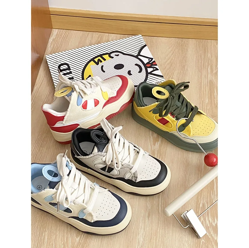 Mixed Colors Wave Soft Sole Canvas Shoes Women Retro Lace-up Street Shooting Instagram Trendy Women Sports Board Shoes 24-159
Mixed Colors Wave Soft Sole Canvas Shoes Women Retro Lace-up Street Shooting Instagram Trendy Women Sports Board Shoes 24-159