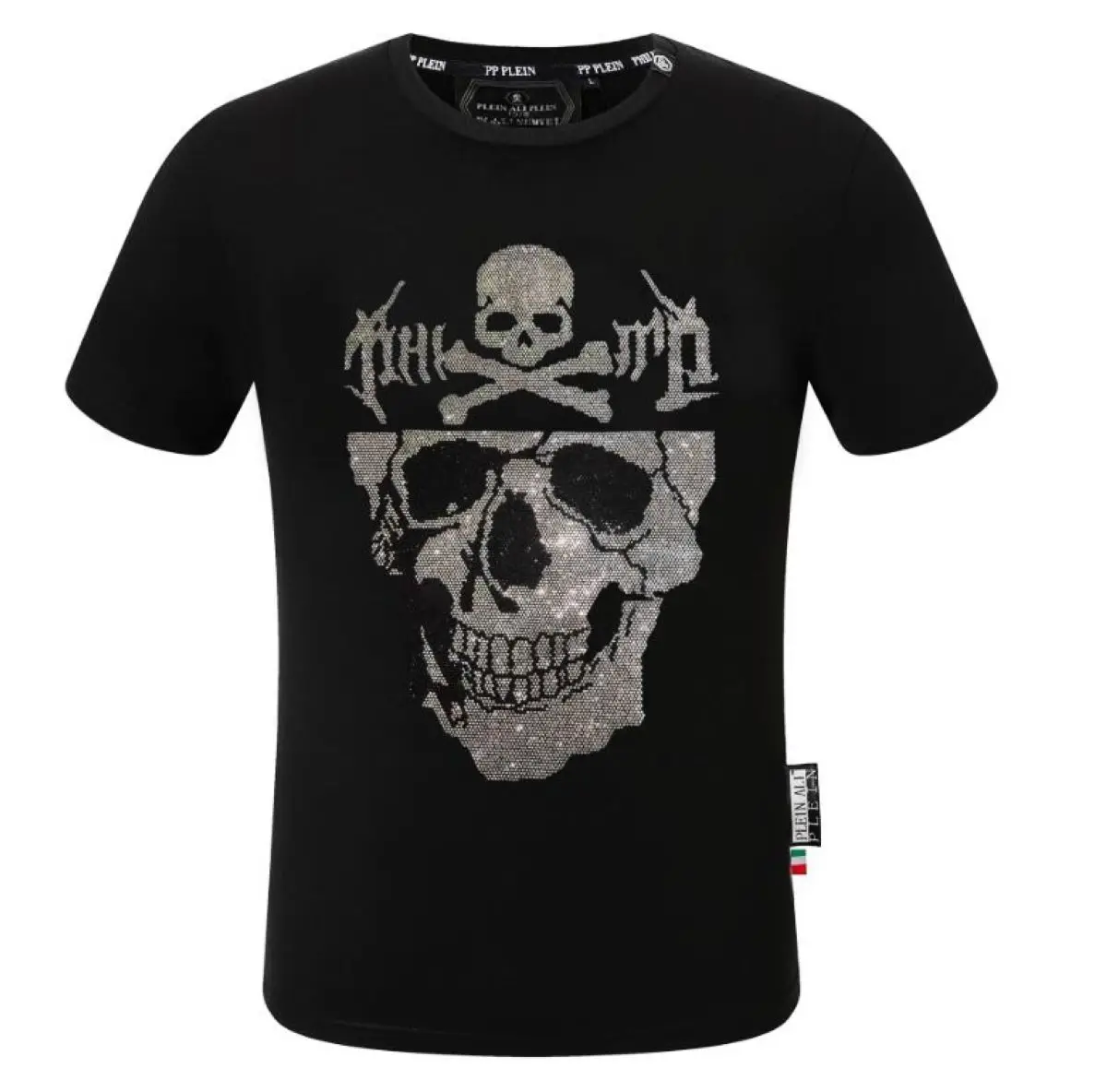 

PLEIN MenHot Mens Street Fashion new Punk For design PP T-shirts HOT Drill ullover brand 063