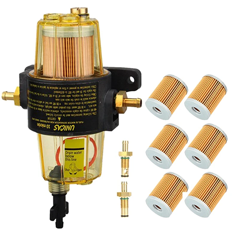 7PCS UF-10K Fuel Filter Oil-Water Separator Fuel Assembly Suitable For Yamaha Suzuki Tohatsu Mercury Outboard Engine
7PCS UF-10K Fuel Filter Oil-Water Separator Fuel Assembly Suitable For Yamaha Suzuki Tohatsu Mercury Outboard Engine