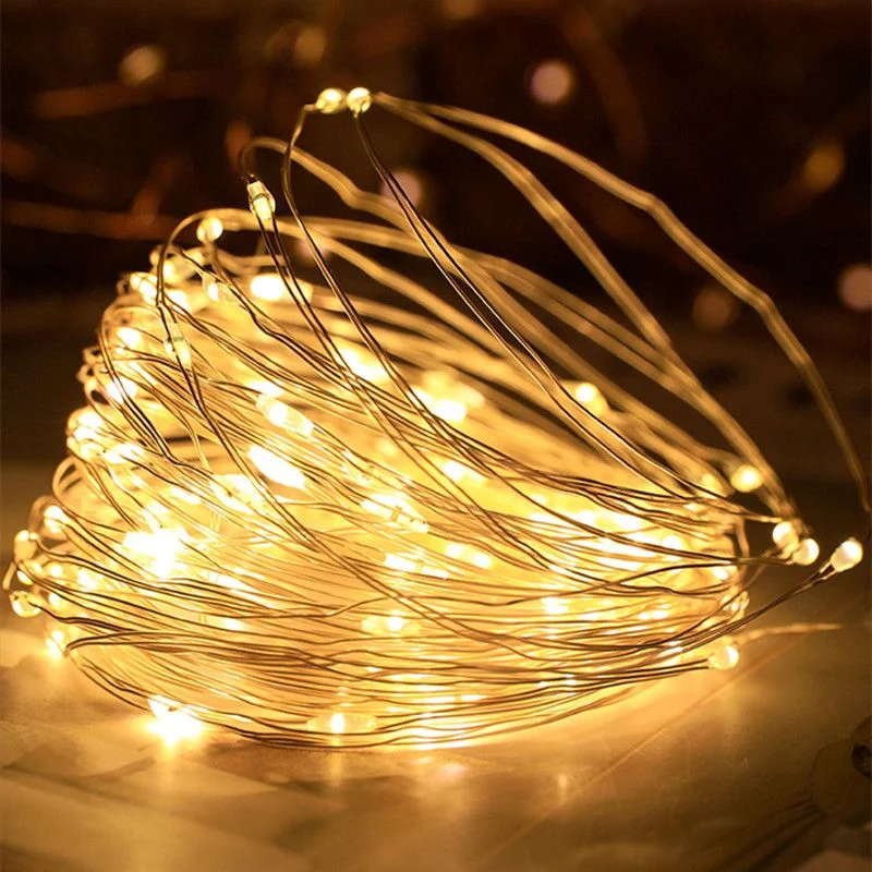 Wedding Light Garden Fairy Light Copper Wire Strings LED Holiday Lighting Battery Garland for Bedroom Party Christmas Decoration
Wedding Light Garden Fairy Light Copper Wire Strings LED Holiday Lighting Battery Garland for Bedroom Party Christmas Decoration
